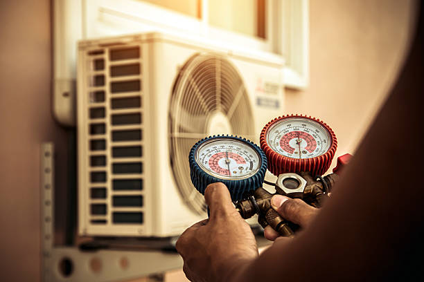 Professional Ductwork Repair technician working in Rome, OH